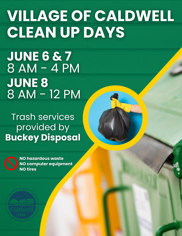 Community Clean Up Days Village of Caldwell